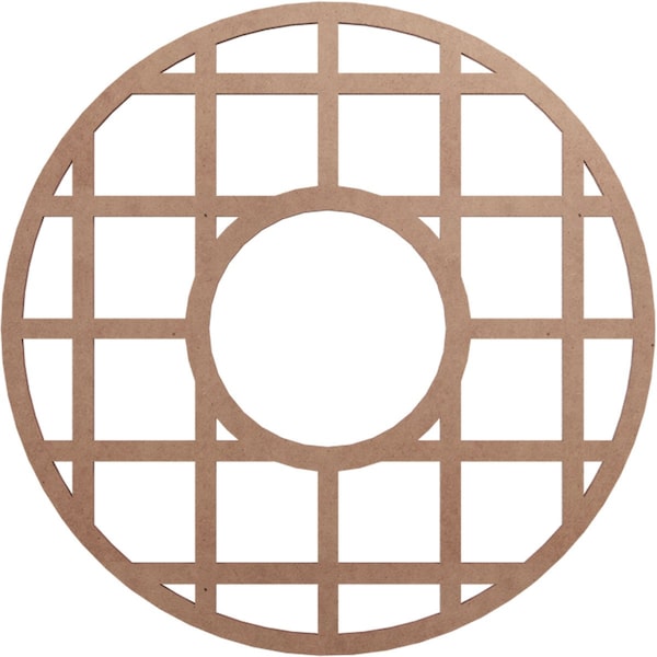 Ekena Millwork O'Neal Wood Fretwork Pierced Ceiling Medallion, Wood (Paint Grade), 18"OD x 6 1/2"ID x 3/8"T CMWP18X18X0375ONMF - main